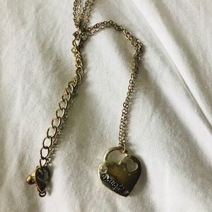 Daughter heart necklace